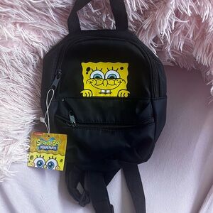 SpongeBob SquarePants Black and Yellow Kids Backpack